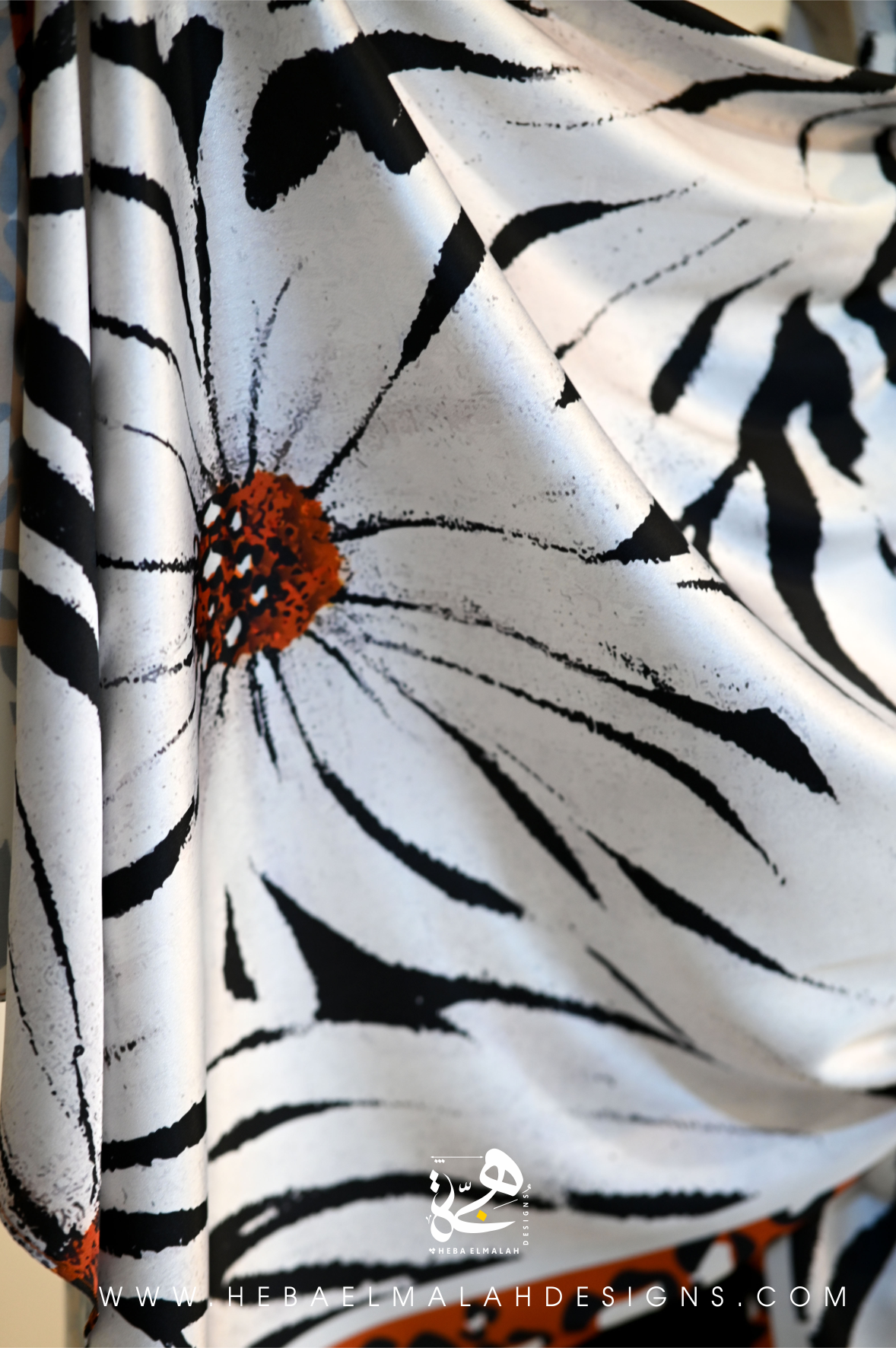 Wildflowers-silk satin