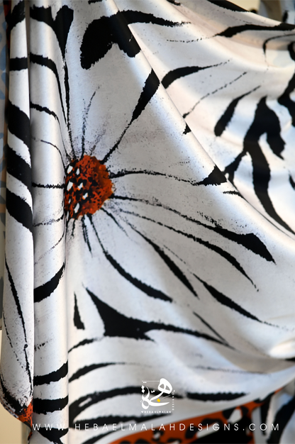 Wildflowers-silk satin