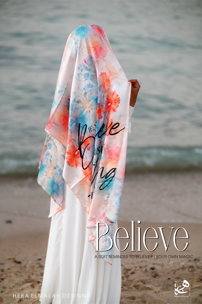 Believe Silk Satin Hijab