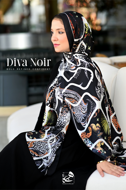 Diva Noir silk satin