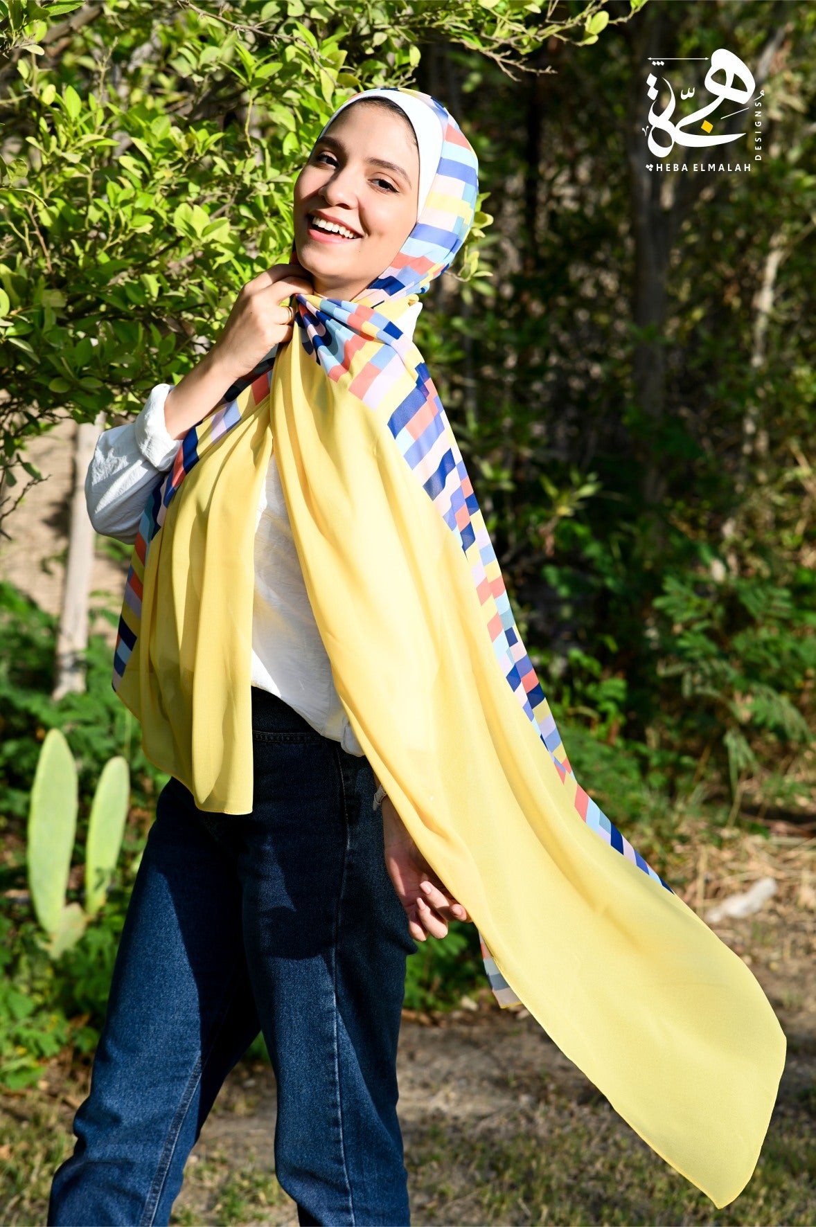 Pastel Tiles Scarf