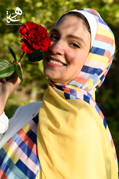 Pastel Tiles Scarf
